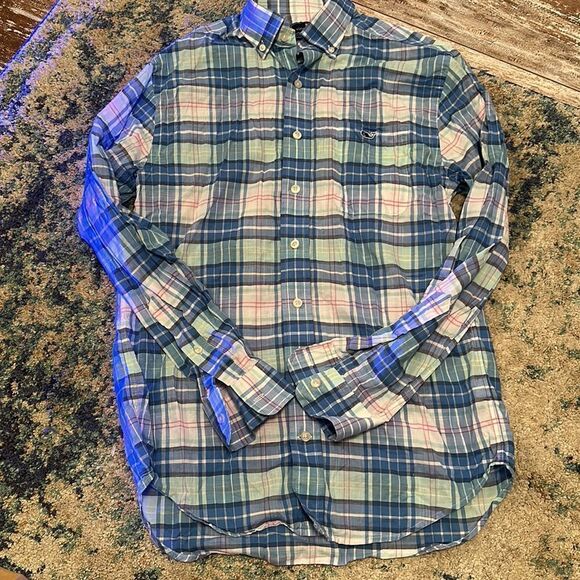 Vinyard Vines Classic Fit Tucker Shirt Plaid Men's S - Picture 1 of 5